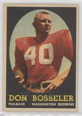 1958 Topps - [Base] #132 - Don Bosseler [Poor to Fair]