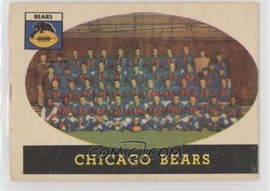 1958 Topps - [Base] #29 - Chicago Bears Team [Good to VG‑EX]