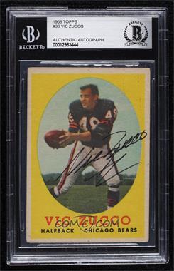 1958 Topps - [Base] #36 - Vic Zucco [BAS BGS Authentic]