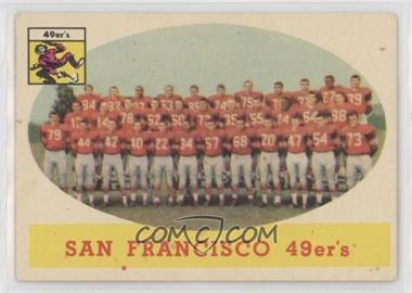 1958 Topps - [Base] #41 - San Francisco 49ers [Poor to Fair]