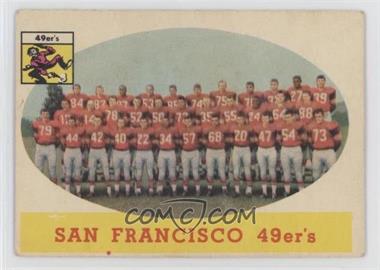 1958 Topps - [Base] #41 - San Francisco 49ers [Poor to Fair]