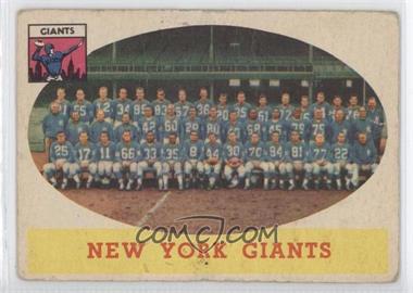 1958 Topps - [Base] #61 - New York Giants Team [Noted]