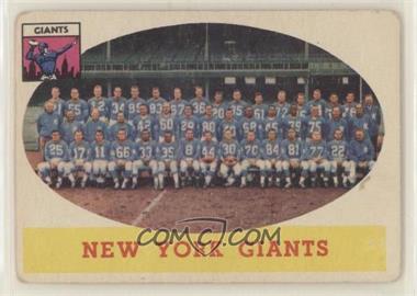 1958 Topps - [Base] #61 - New York Giants Team [Poor to Fair]