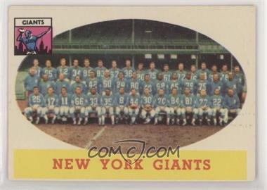 1958 Topps - [Base] #61 - New York Giants Team [Poor to Fair]