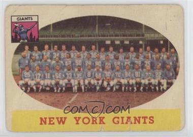 1958 Topps - [Base] #61 - New York Giants Team [COMC RCR Poor]