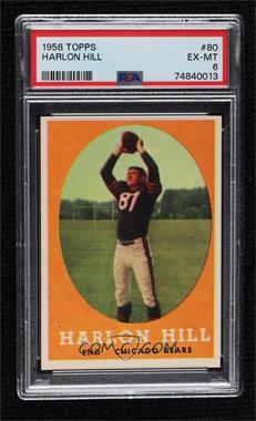 1958 Topps - [Base] #80 - Harlon Hill [PSA 6 EX‑MT]