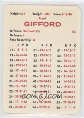 1959-65 APBA Football Great Teams of the Past - [Base] #_FRGI - Frank Gifford