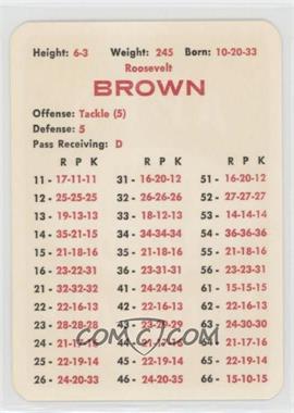 1959-65 APBA Football Great Teams of the Past - [Base] #_ROBR - Rosey Brown