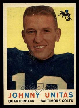 1959 Topps - [Base] #1 - Johnny Unitas [VG EX]