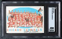 Checklist (Chicago Cardinals Team) [SGC 8 NM/Mt]