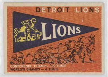 1959 Topps - [Base] #139 - Detroit Lions Pennant [Good to VG‑EX]