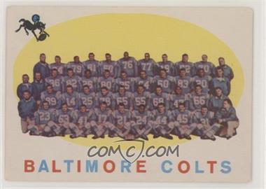 1959 Topps - [Base] #17 - Baltimore Colts Team [Good to VG‑EX]