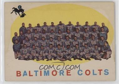 1959 Topps - [Base] #17 - Baltimore Colts Team [Good to VG‑EX]