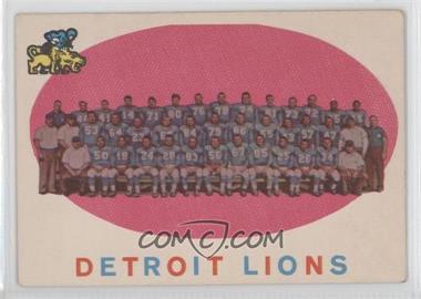 1959 Topps - [Base] #3 - Detroit Lions [Good to VG‑EX]