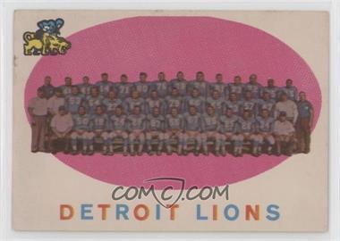 1959 Topps - [Base] #3 - Detroit Lions