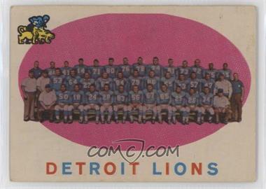 1959 Topps - [Base] #3 - Detroit Lions