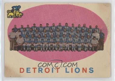 1959 Topps - [Base] #3 - Detroit Lions [Good to VG‑EX]