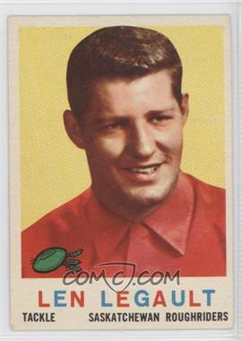 1959 Topps CFL - [Base] #81 - Len Legault