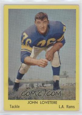 1960 Bell Brand Los Angeles Rams - [Base] #11 - John LoVetere [Good to VG‑EX]