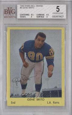 1960 Bell Brand Los Angeles Rams - [Base] #6 - Gene Brito [BVG 5 EXCELLENT]