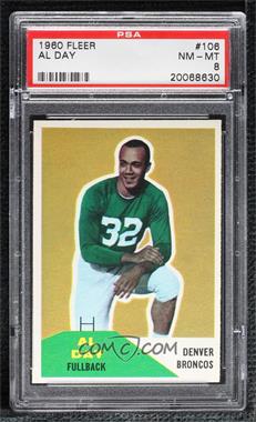 1960 Fleer - [Base] #106 - Al Day [PSA 8 NM‑MT]