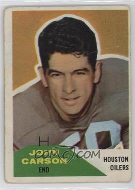 1960 Fleer - [Base] #107 - John Carson [Poor to Fair]