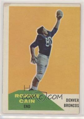 1960 Fleer - [Base] #114 - Ronnie Cain