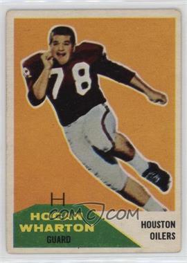 1960 Fleer - [Base] #18 - Hogan Wharton [Good to VG‑EX]