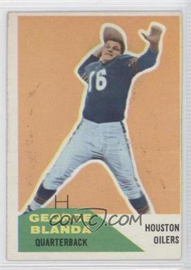 1960 Fleer - [Base] #58 - George Blanda [Good to VG‑EX]