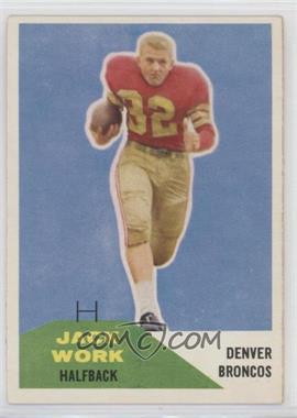 1960 Fleer - [Base] #88 - Jack Work