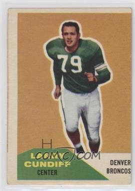 1960 Fleer - [Base] #95 - Larry Cundiff