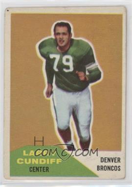 1960 Fleer - [Base] #95 - Larry Cundiff