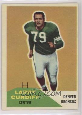 1960 Fleer - [Base] #95 - Larry Cundiff