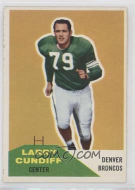 1960 Fleer - [Base] #95 - Larry Cundiff