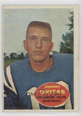 1960 Topps - [Base] #1 - Johnny Unitas