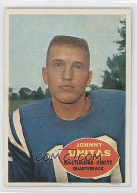 1960 Topps - [Base] #1 - Johnny Unitas