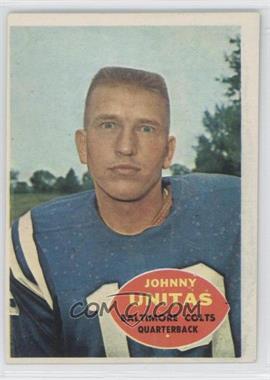 1960 Topps - [Base] #1 - Johnny Unitas