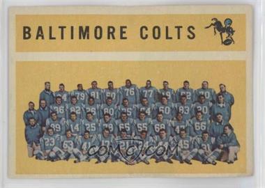 1960 Topps - [Base] #11 - Baltimore Colts Team [Poor to Fair]