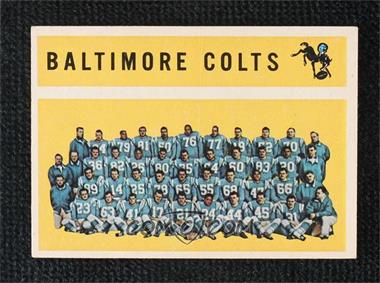 1960 Topps - [Base] #11 - Baltimore Colts Team [Poor to Fair]