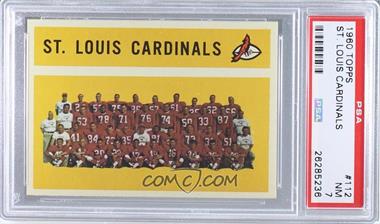 1960 Topps - [Base] #112 - St. Louis Cardinals Team [PSA 7 NM]