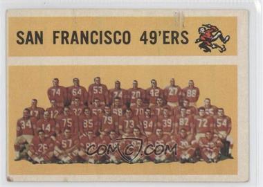 1960 Topps - [Base] #122 - San Francisco 49ers Team [Good to VG‑EX]