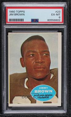 1960 Topps - [Base] #23 - Jim Brown [PSA 6 EX‑MT]