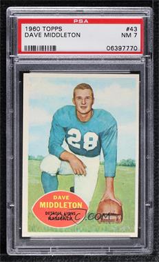 1960 Topps - [Base] #43 - Dave Middleton [PSA 7 NM]