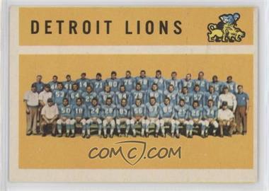 1960 Topps - [Base] #50 - Detroit Lions Team