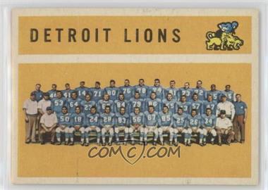 1960 Topps - [Base] #50 - Detroit Lions Team