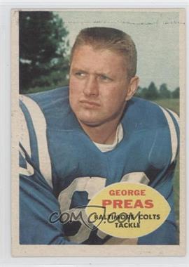 1960 Topps - [Base] #6 - George Preas