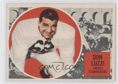 1960 Topps CFL - [Base] #27 - Don Luzzi [Good to VG‑EX]