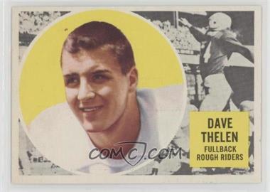 1960 Topps CFL - [Base] #67 - Dave Thelen [Good to VG‑EX]