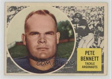 1960 Topps CFL - [Base] #69 - Pete Bennett [Good to VG‑EX]