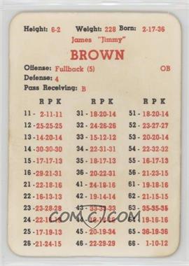 1961 APBA Football 1960 Season - [Base] #_JIBR - Jim Brown [COMC RCR Poor]